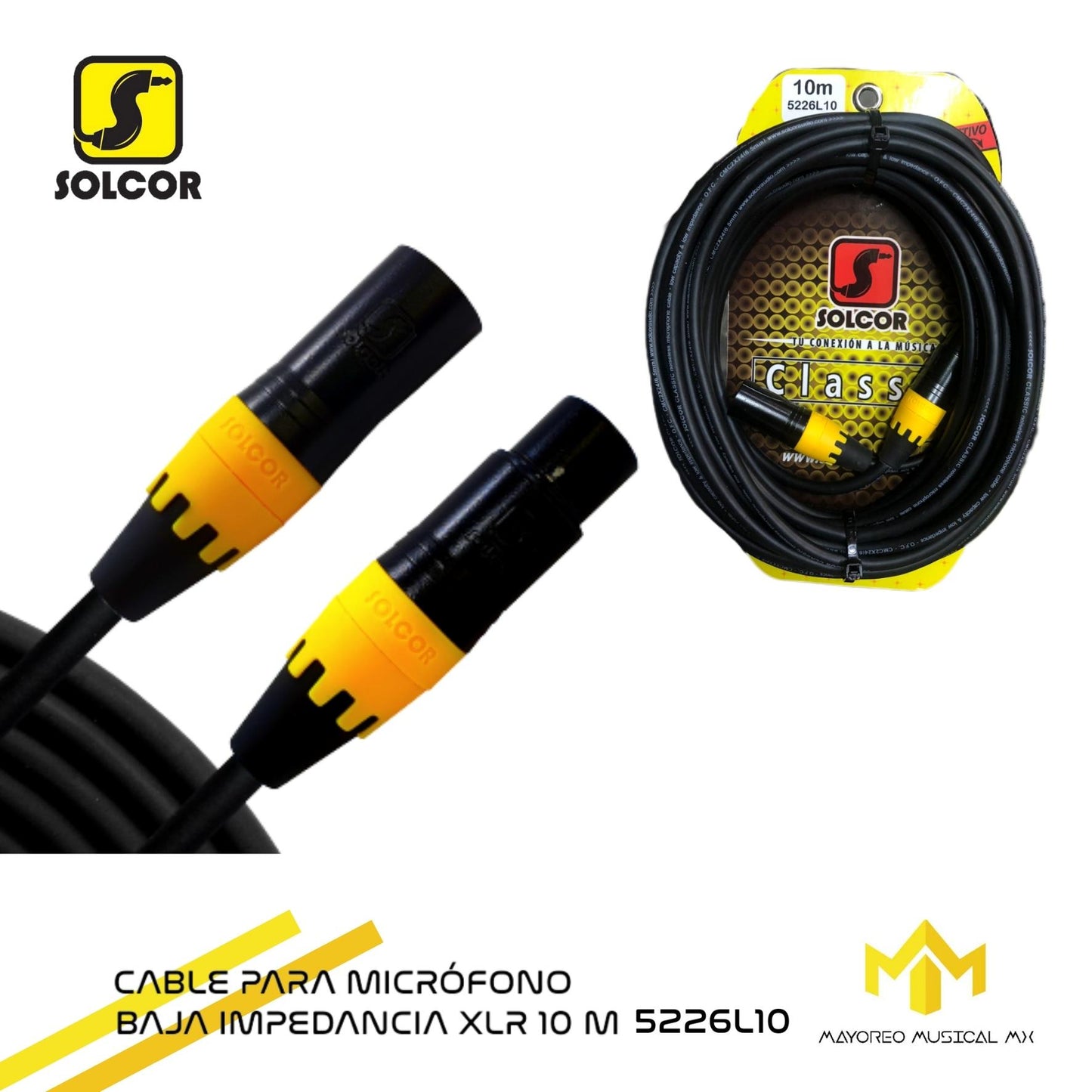 Cable Para Microfono Baja Impedancia XLR 10M 52266L10