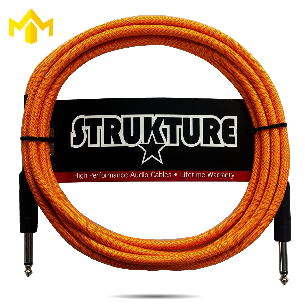 CABLE PLUG A PLUG 3M NARANJA NEON STRUKTURE SC10NO