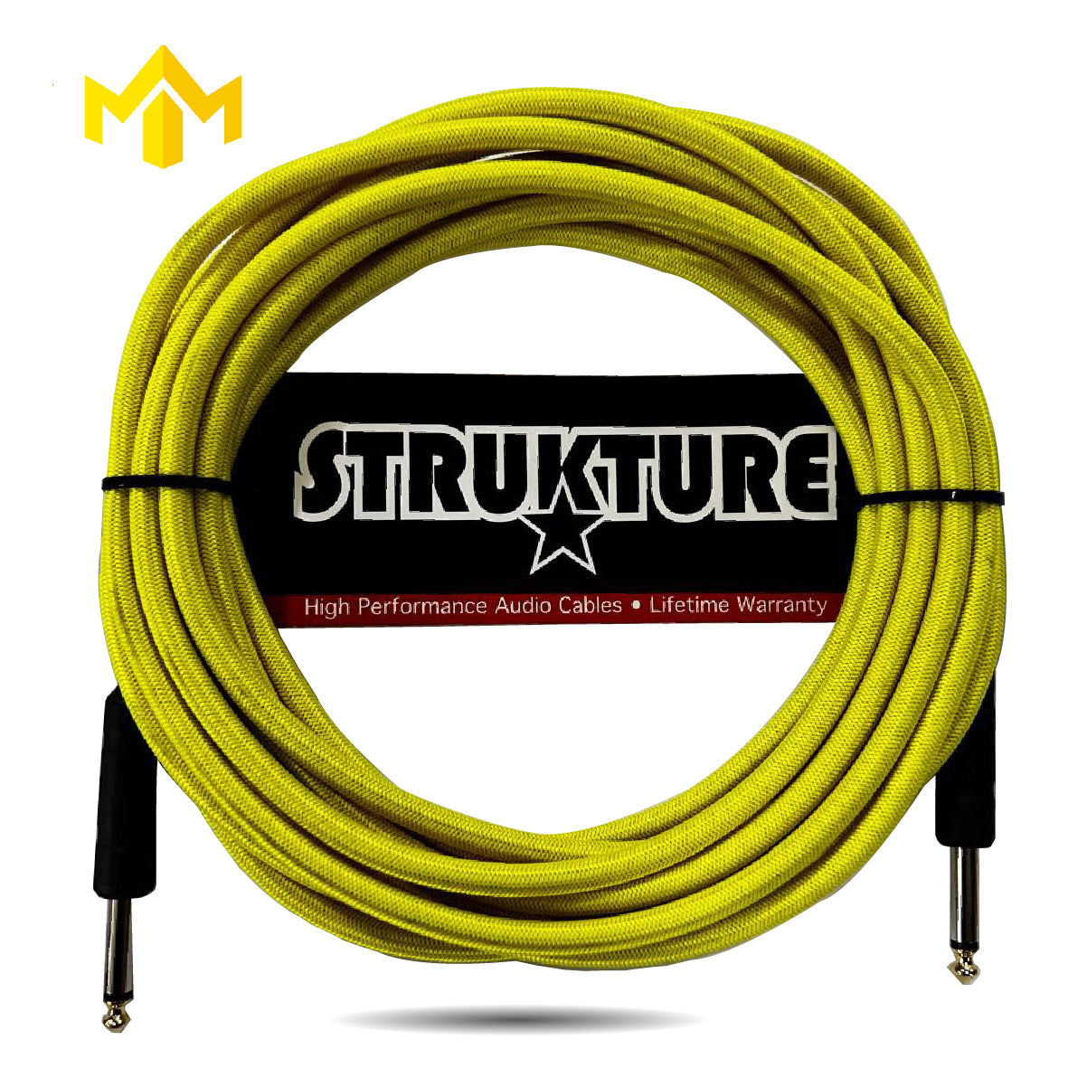 CABLE PLUG A PLUG 5M AMARILLO NEON STRUKTURE SC186NY