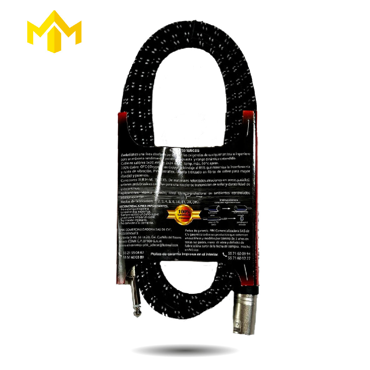 CABLE PLUG A CANNON MACHO 3M EVOLUTION EVCP-3MD