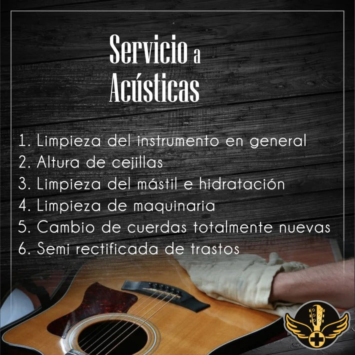 SERVICIO DE GUITARRA ACUSTICA