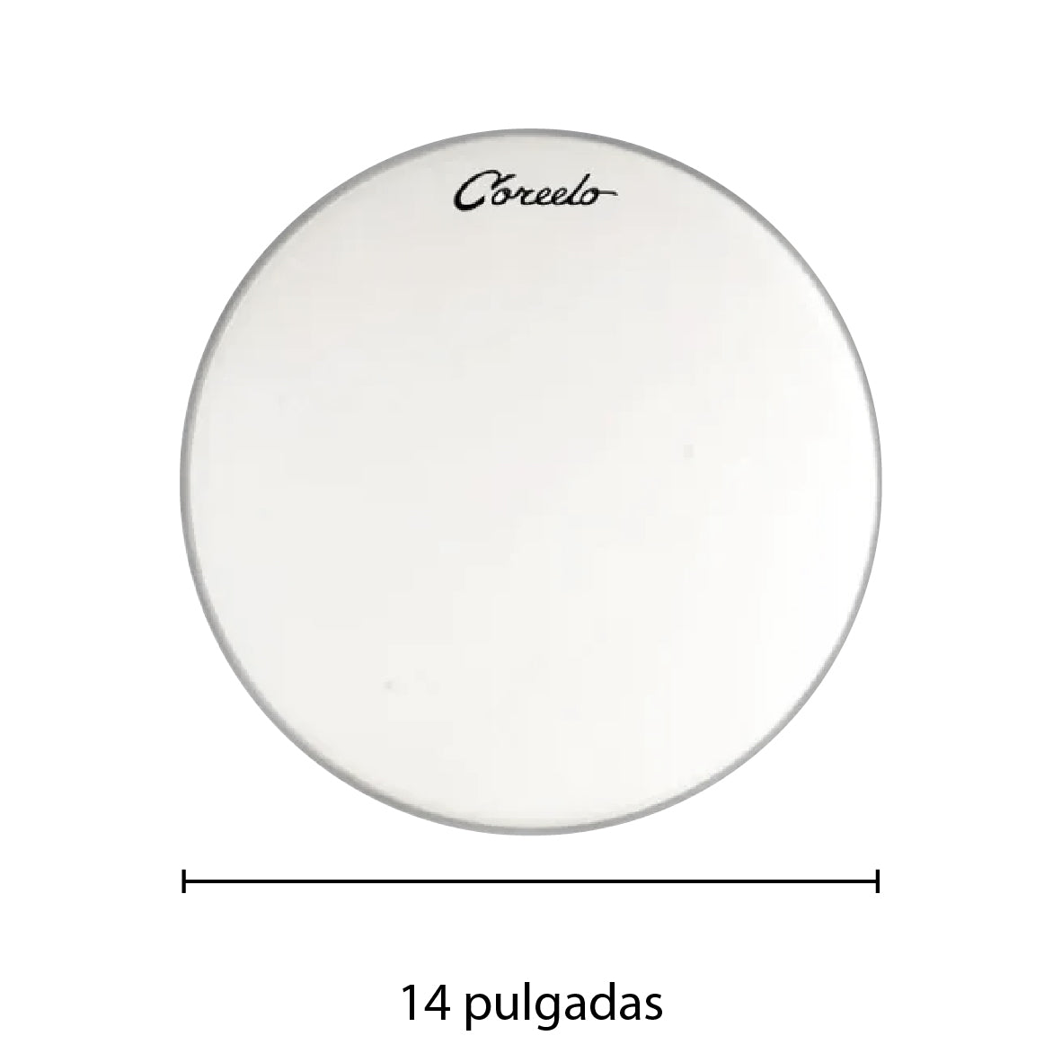 PARCHE PARA BATERIA BLANCO 14" COREELO BLI14