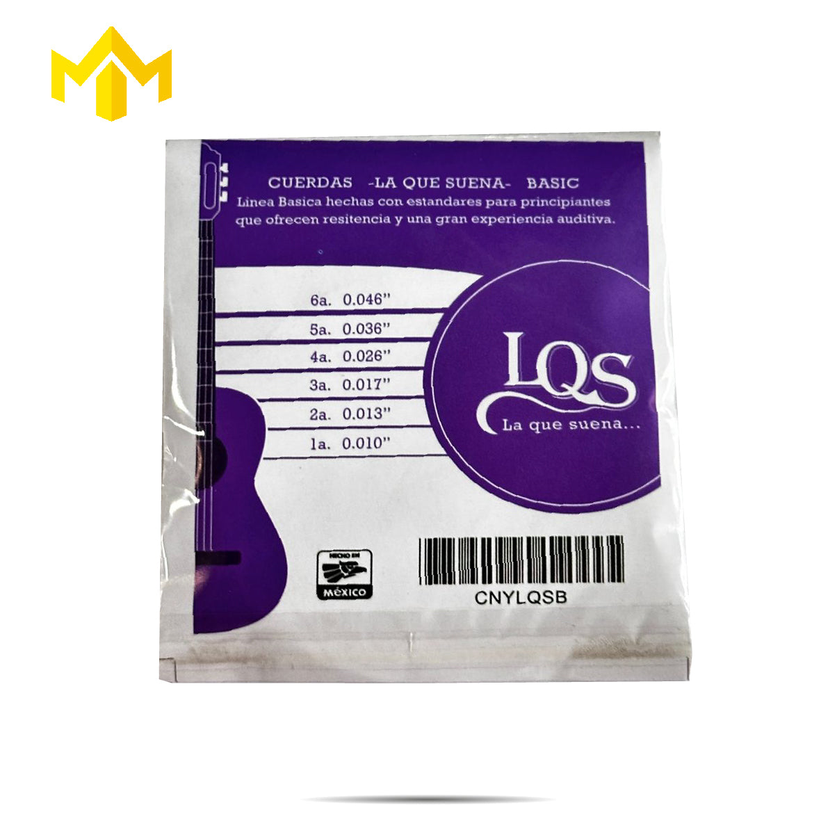 ENC NYLON NEGRO BÁSIC P/GUITARRA LQS PORTADA PURPURA