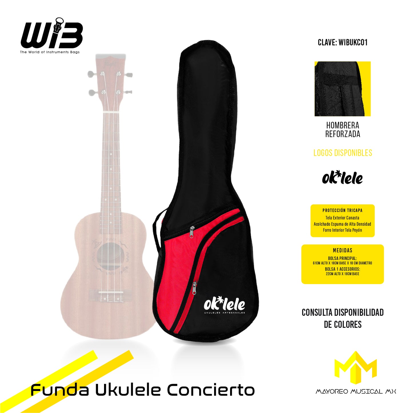 Funda Ukulele Concierto WIB Student Line