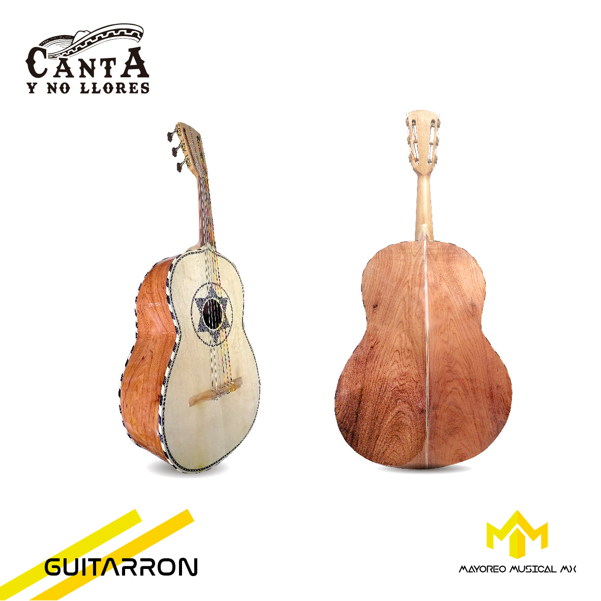 Guitarron De Madera De Palo Escrito CANTA Y NO LLORES
