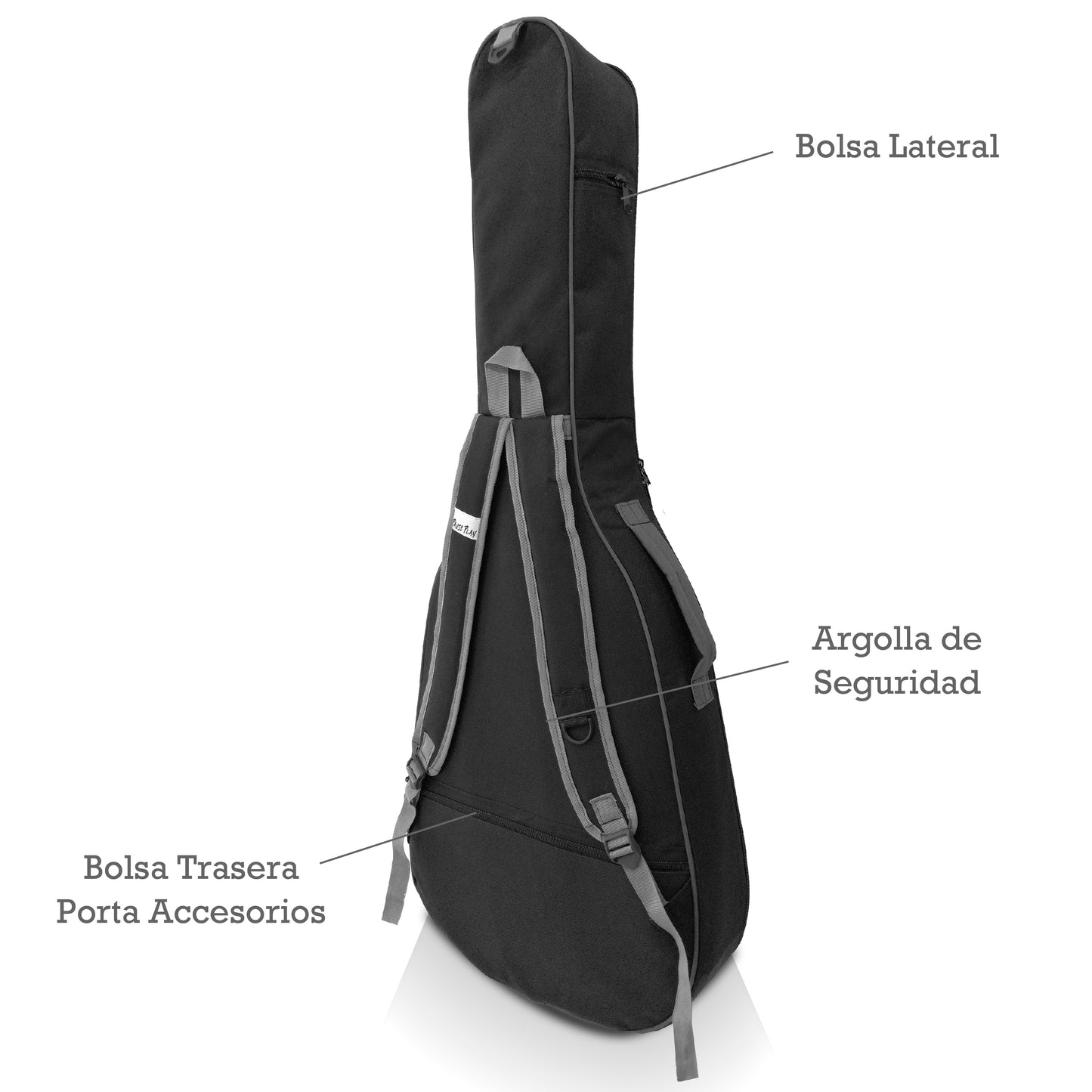 Funda P/ Guitarra Acustica Black and White