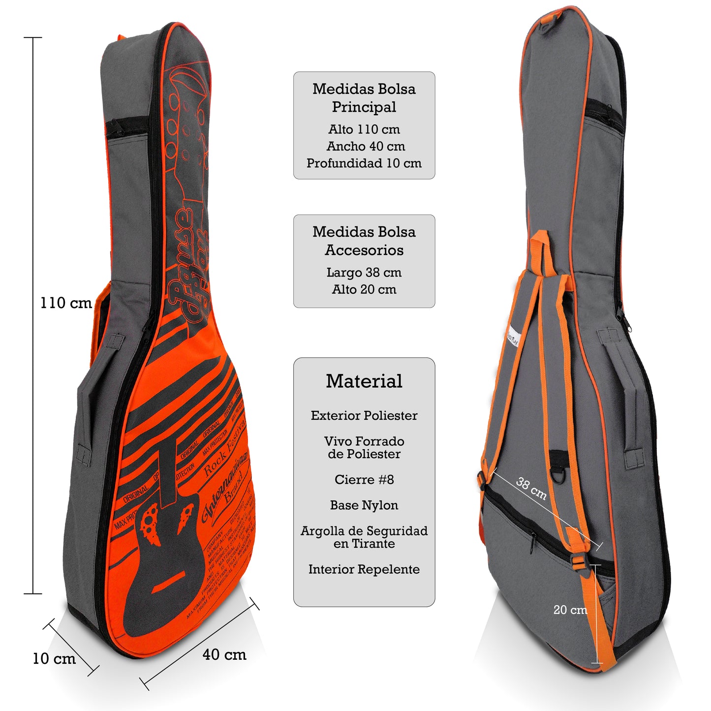 Funda P/Guitarra Acustica Festival