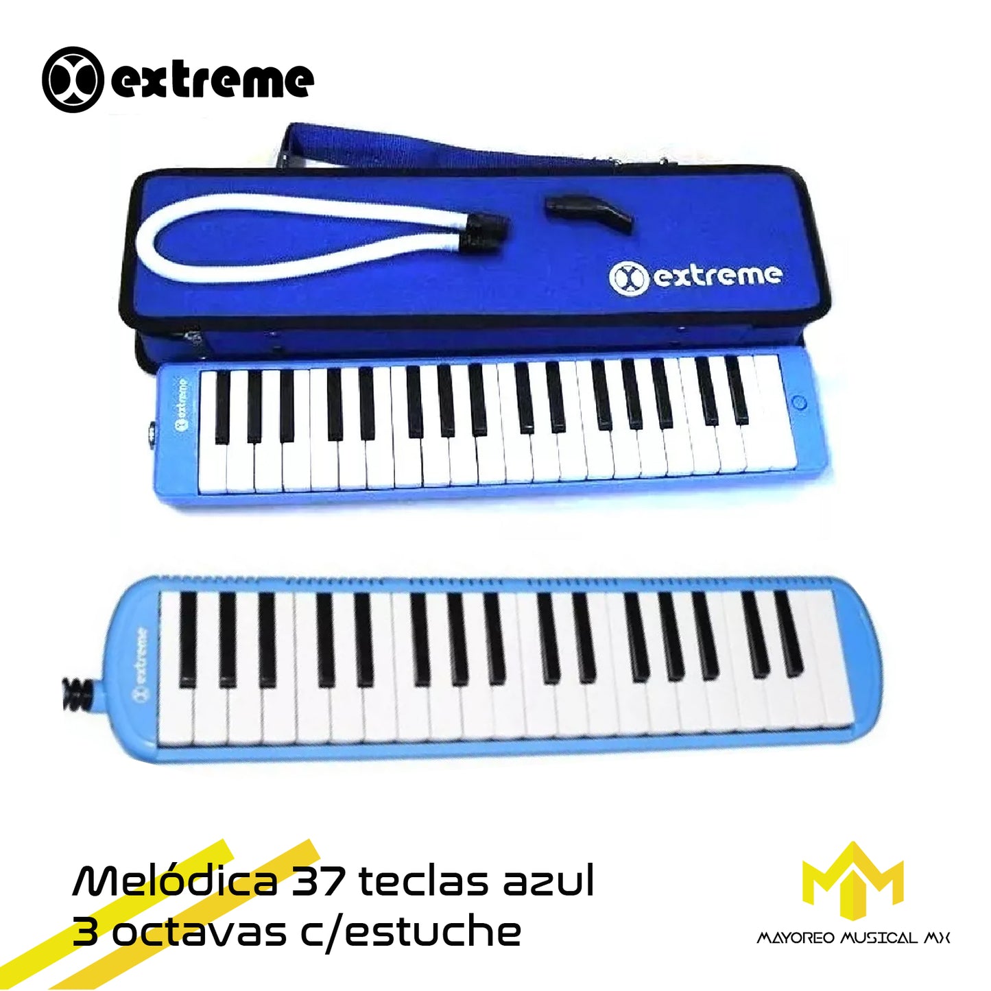 Melodica 37 Teclas 3 Octavas C/ Estuches Extreme