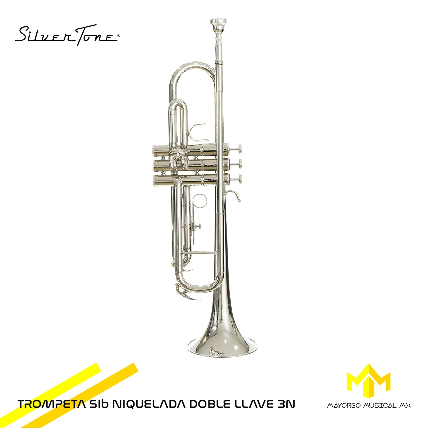 Trompeta sib Niquelada Doble llave 3n Silvertone SLTP013