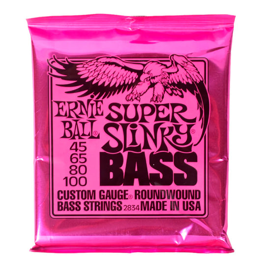 EN BAJO ELECTRICO ERNIE BALL ROSA 45-100