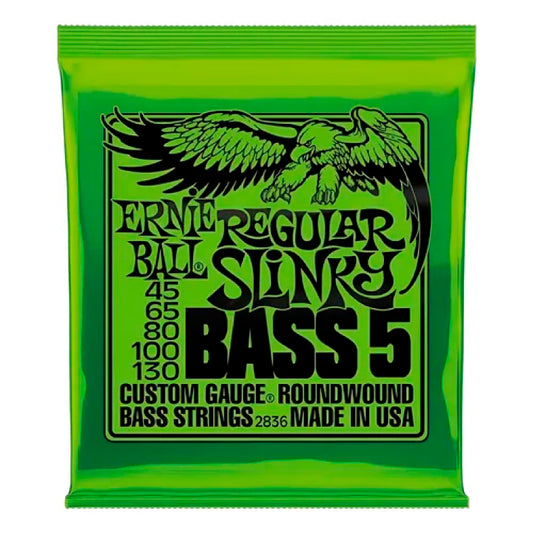 EN BAJO ELECTRICO ERNIE BALL VERDE 45-130 5 CUERDAS