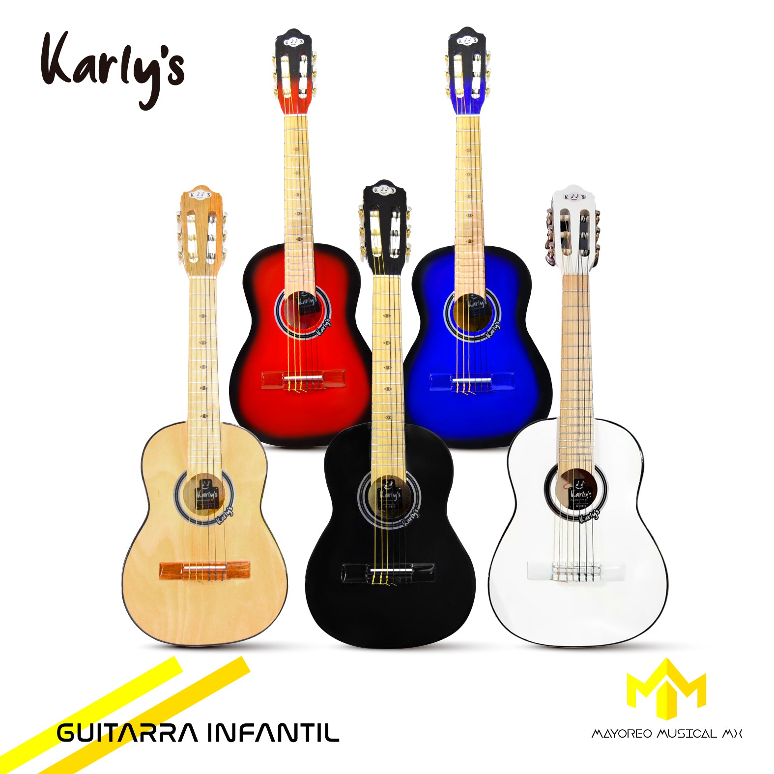 Guitarra Infantil KARLYS – Mayoreo Musical MX