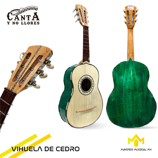 Vihuela Fina Madera De Cedro Canta y No Llores