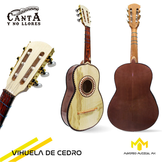 Vihuela Fina Madera De Cedro Canta y No Llores