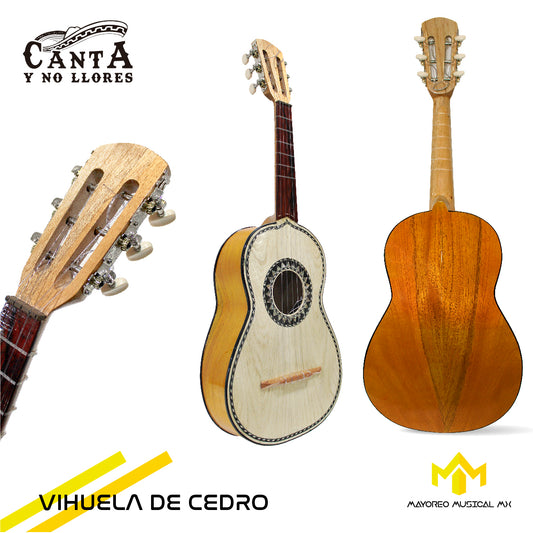 Vihuela Fina Madera De Cedro Canta y No Llores