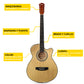Paq Guitarra Acústica Magna Natural Brillo