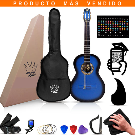 Paquete Guitarra Acustica Valdez Hecho en Paracho Michoacan
