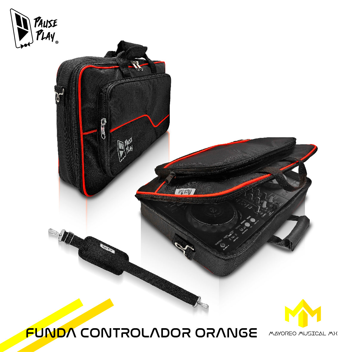 Funda Orange Pro Pause Play P/Controlador DDJ-400