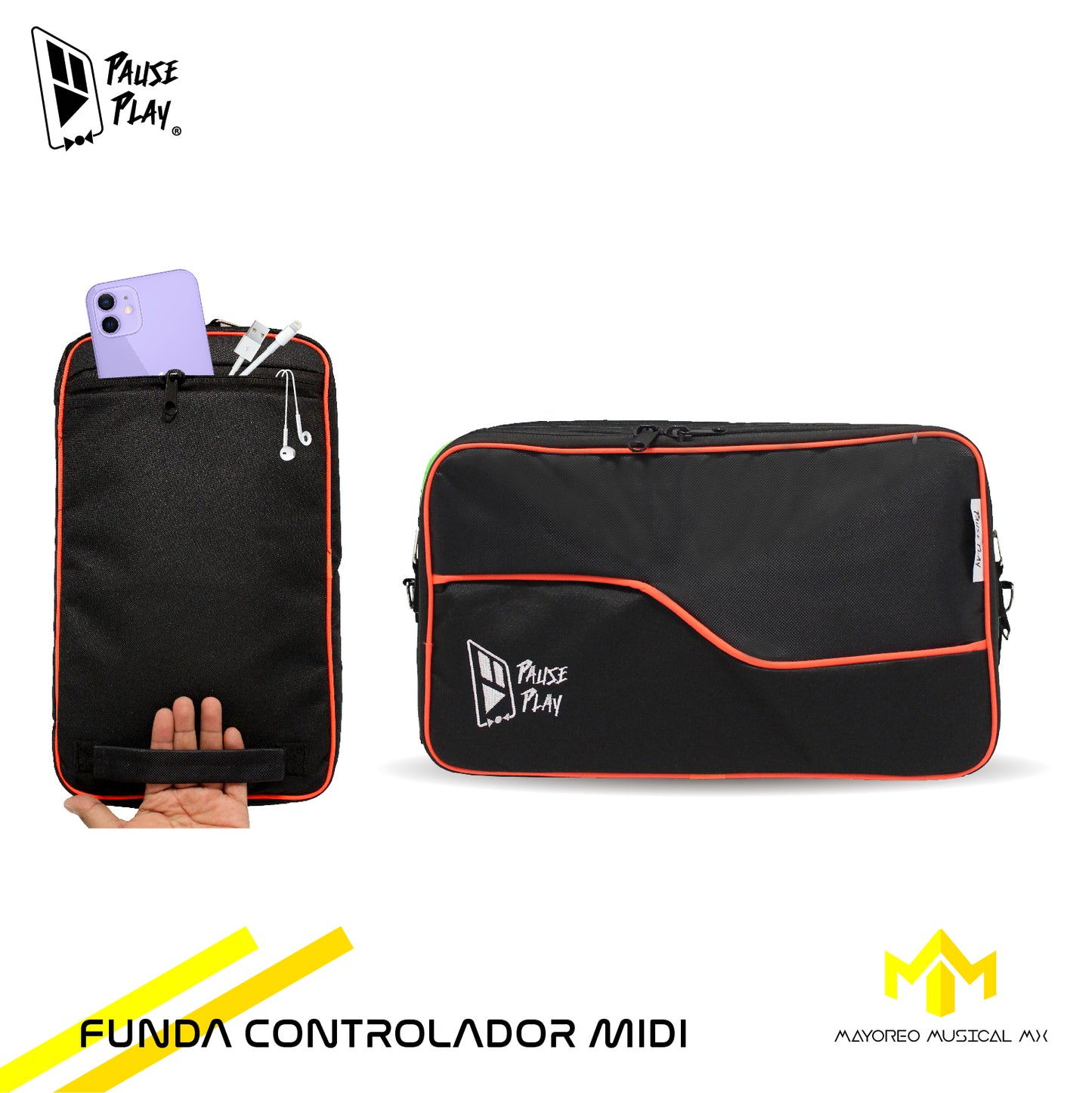 Funda Orange Pro Pause Play P/Controlador DDJ-200