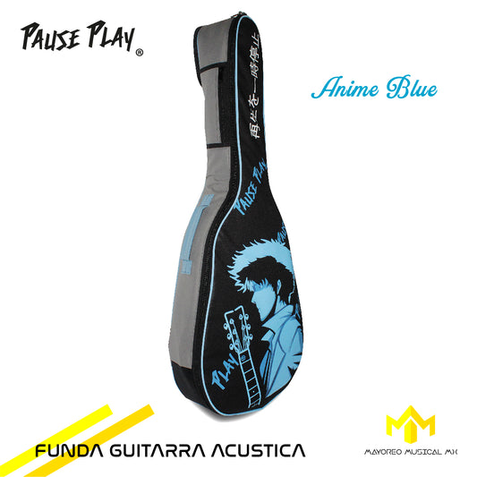 Funda P/ Guitarra Acustica Anime Blue