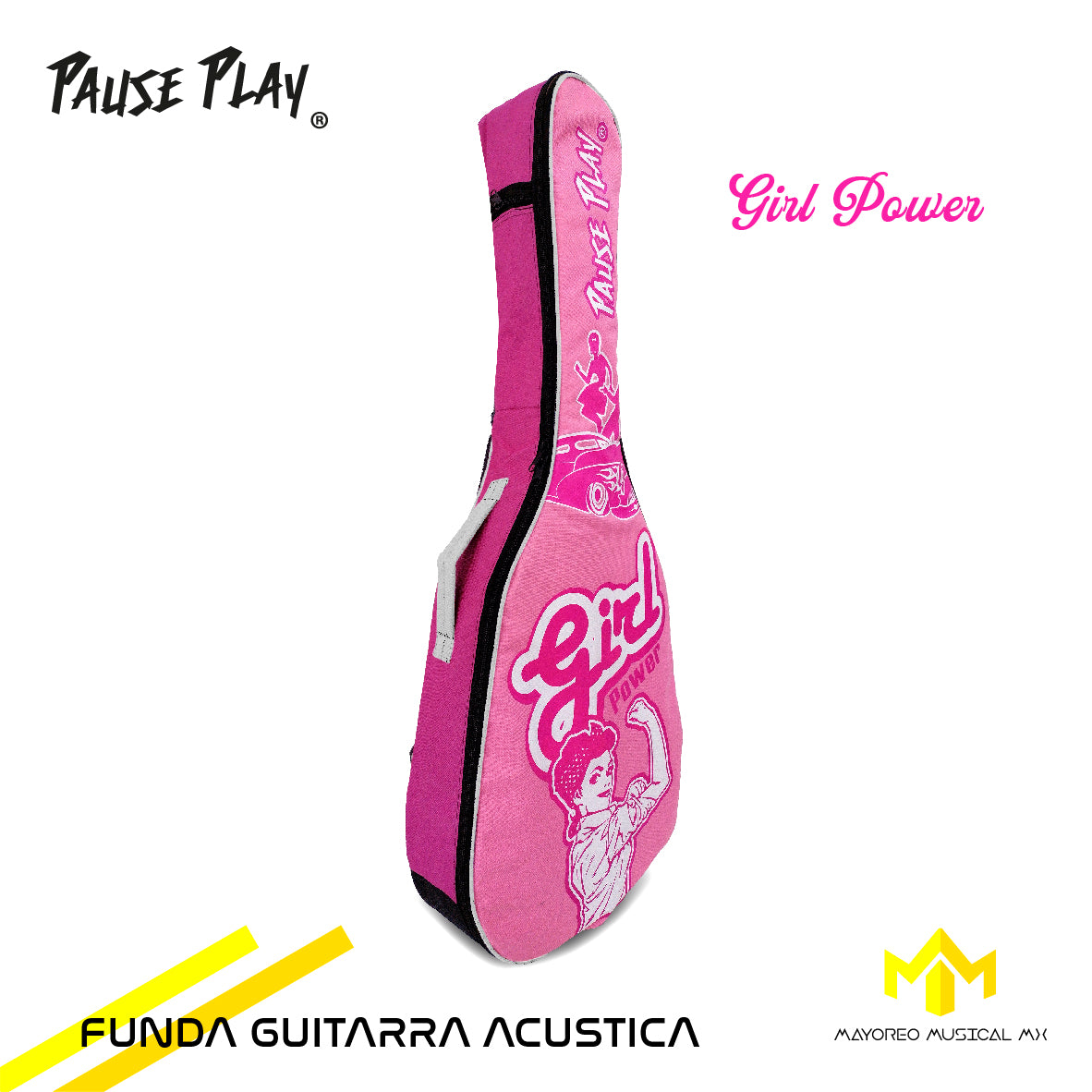 Funda Guitarra Acustica Clasica Reforzada Pause Play