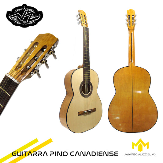 Guitarra Clasica Pino Elegante Tapa De Pino Canadience