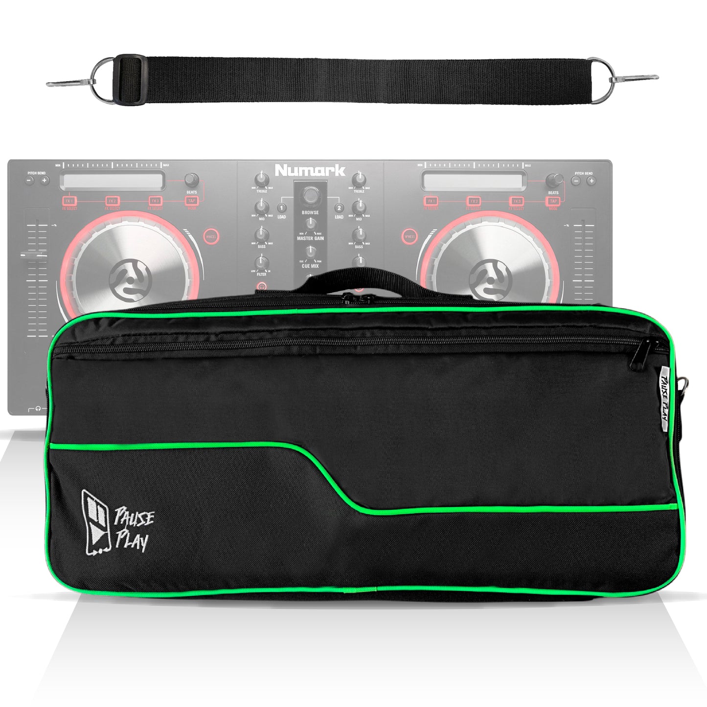 Funda P/Controlador Green Numark Mixtrack