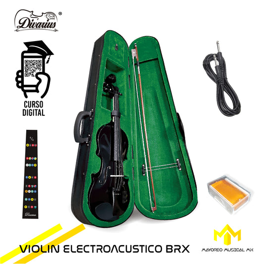 Violin Electroacustico BRX Equipado Divarius 4/4